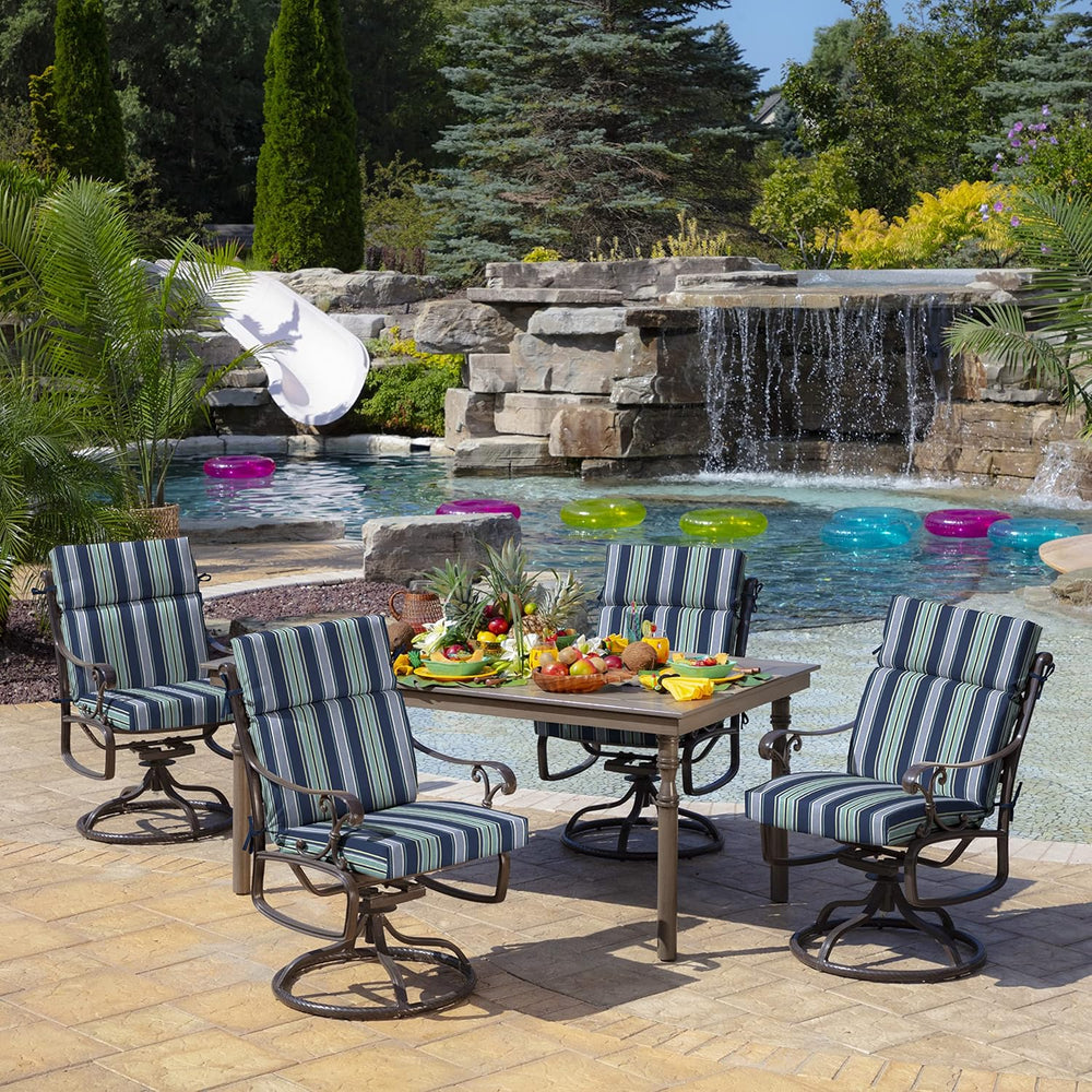 ARDEN Outdoor Chair Cushion, 21 x 20, Rain-Proof, Fade Resistant