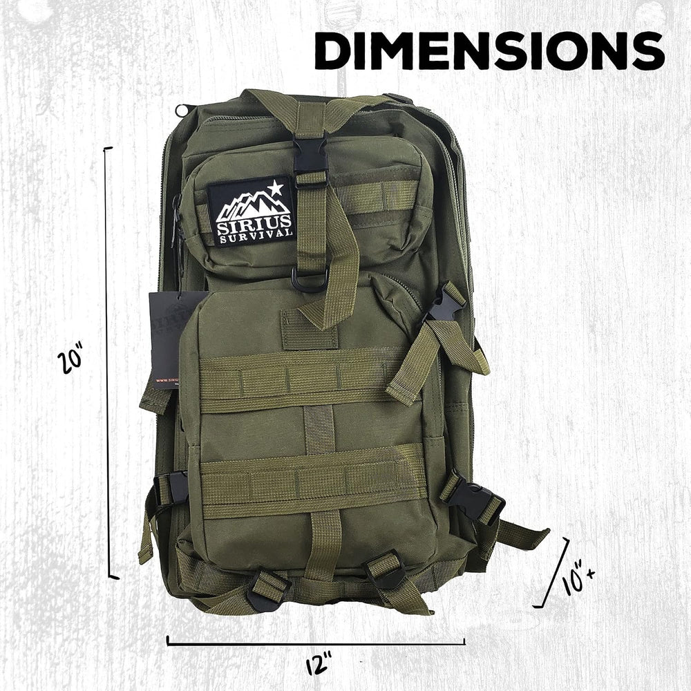 Bug Out Bag Backpack Bugout Kit Great for Family - Survival Backpack for Eart...
