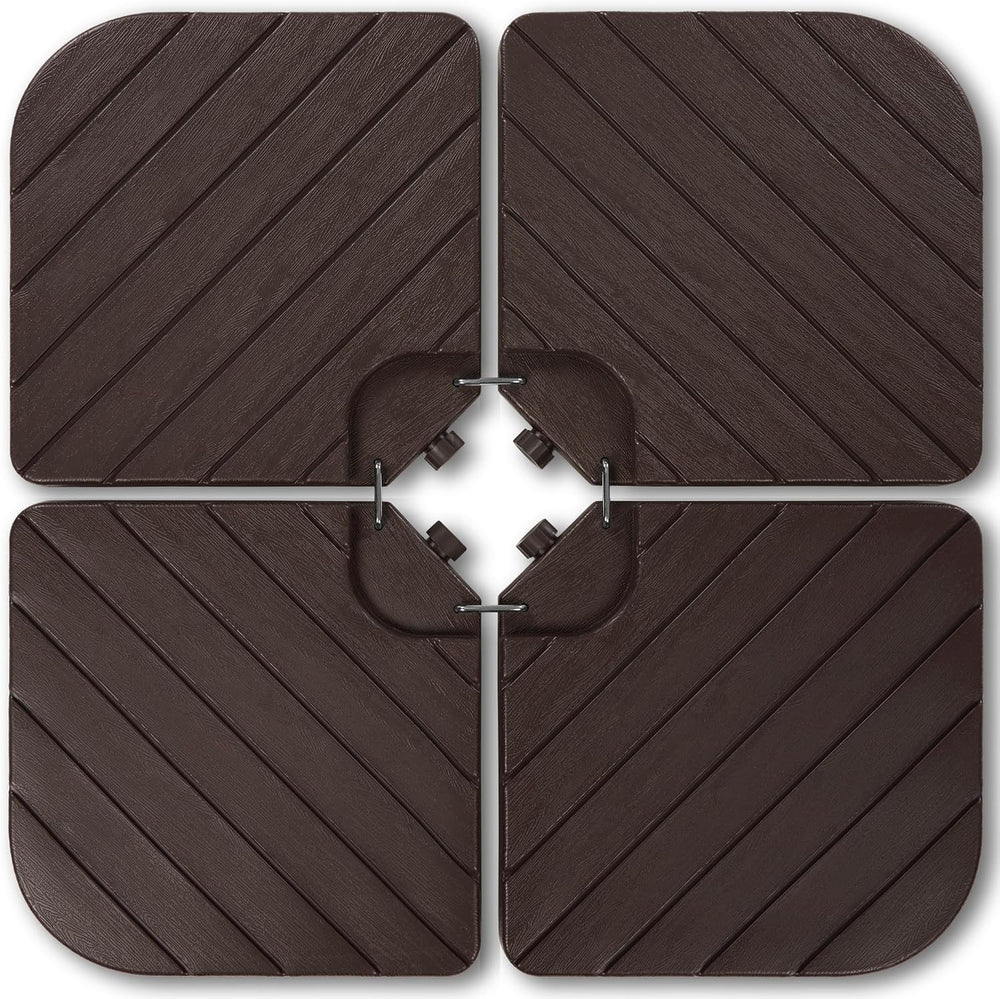 Best Choice Products 4-Piece Cantilever Offset Patio Umbrella Base Weight Set...