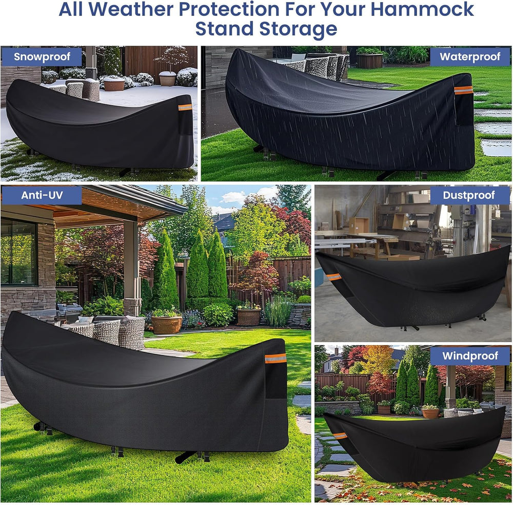 Hammock Cover Waterproof, 420D Stand Covers for Outdoor,Fits for 11-12ft