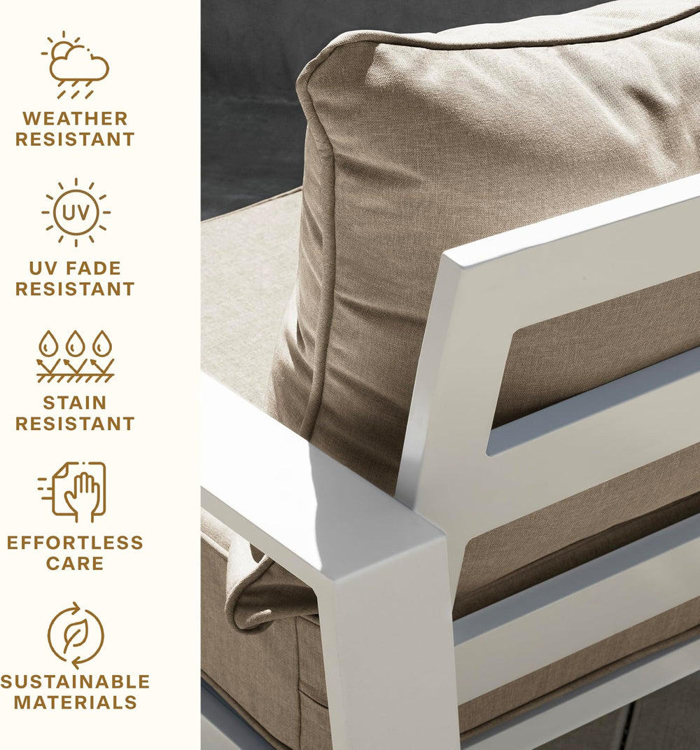 Honeycomb Outdoor Heritage Deep Seat Cushion for Patio Furniture, 24 x 23