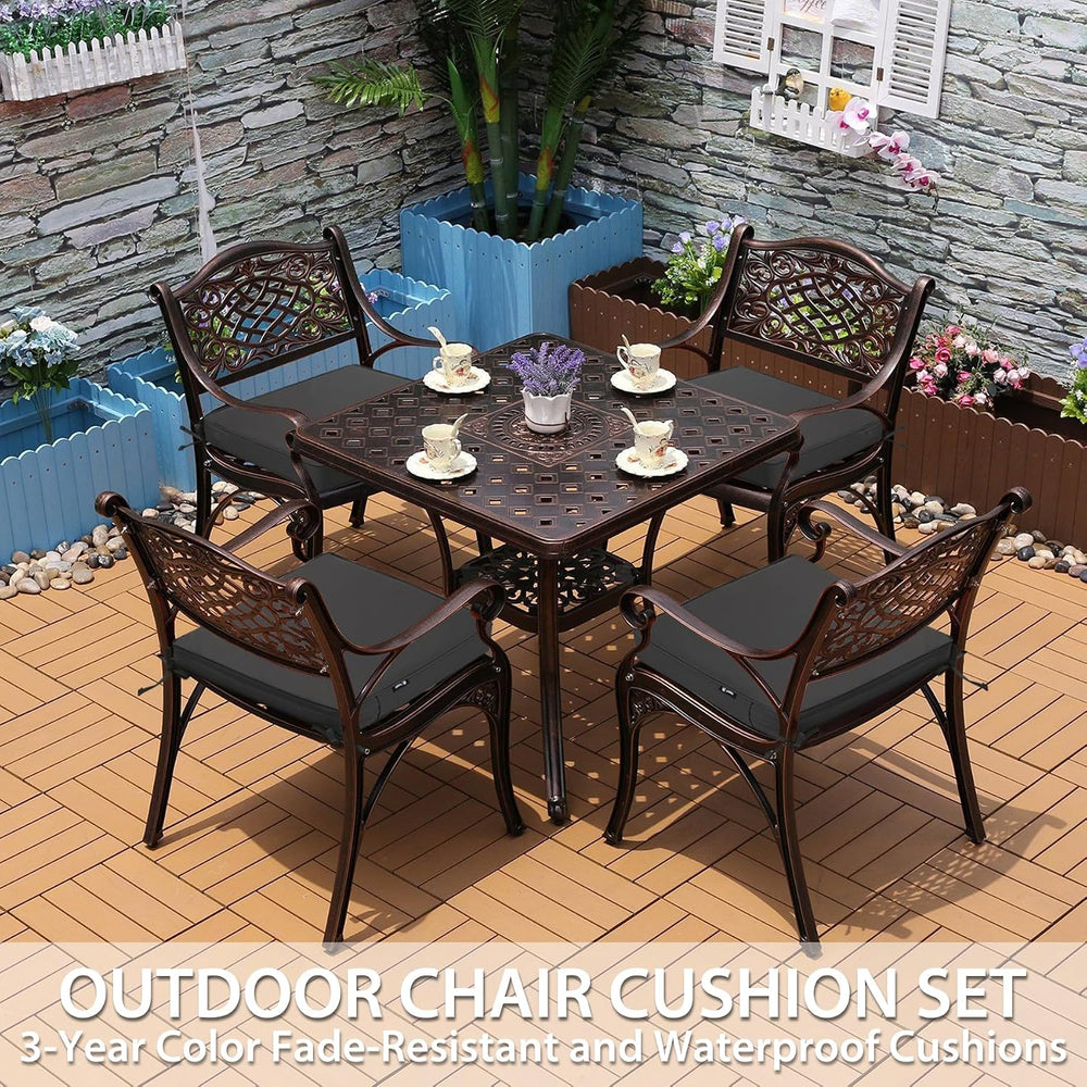 Favoyard Outdoor Chair Cushions 17" W x 16" D x 2" T Set of 4,...