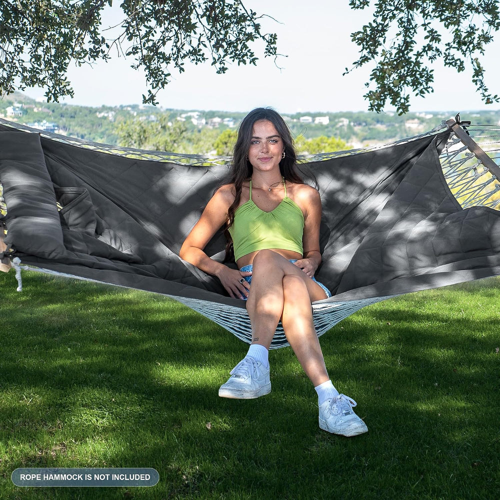 ANOW Portable Hammock Pad with Pillow, Replacement Hammock Pad, Grey | Heavy ...