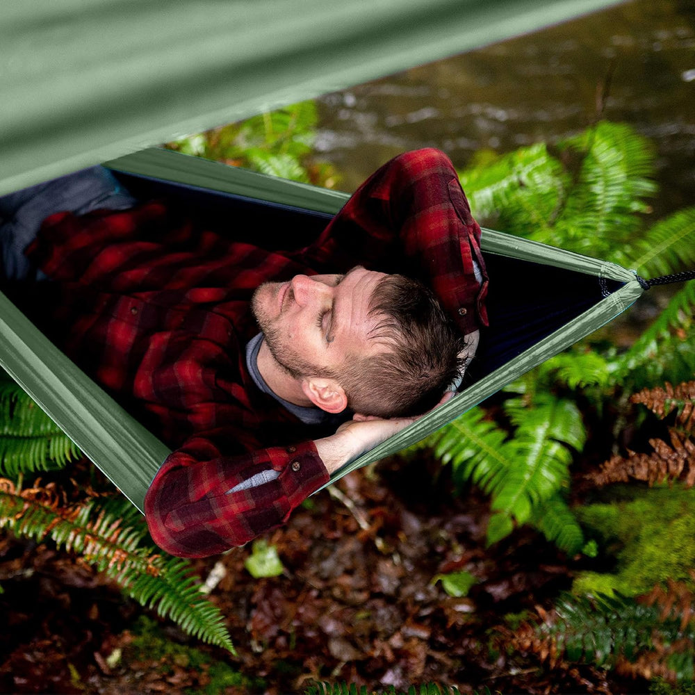 Wise Owl Outfitters Hammock Rain Fly – Waterproof Camping Tarp Cover with Ten...