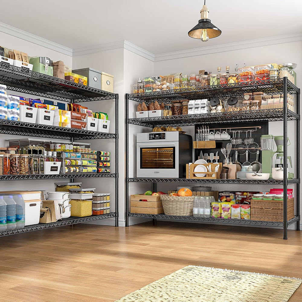REIBII 4-Tier 2560LBS Heavy Duty Shelving,55.5"W Adjustable Storage Shelves
