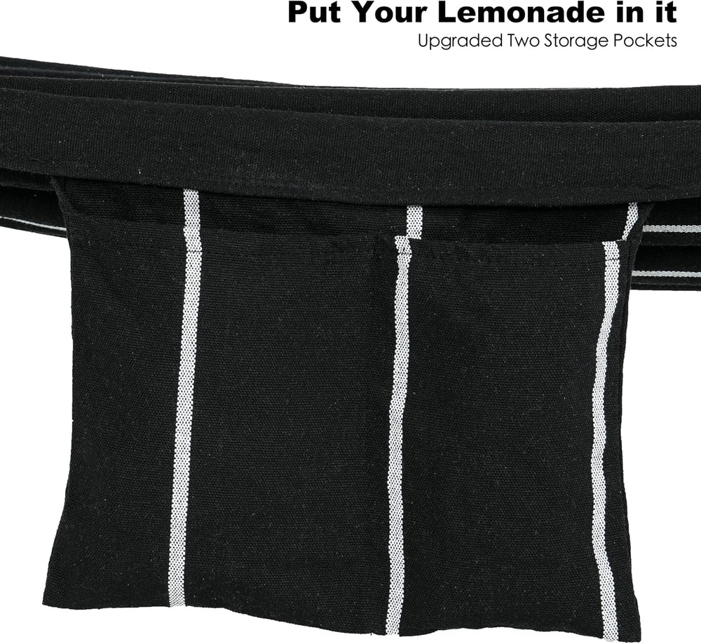 GAFETE Double Hammocks with Stand for Outside, Max 600lbs, (Darkness)