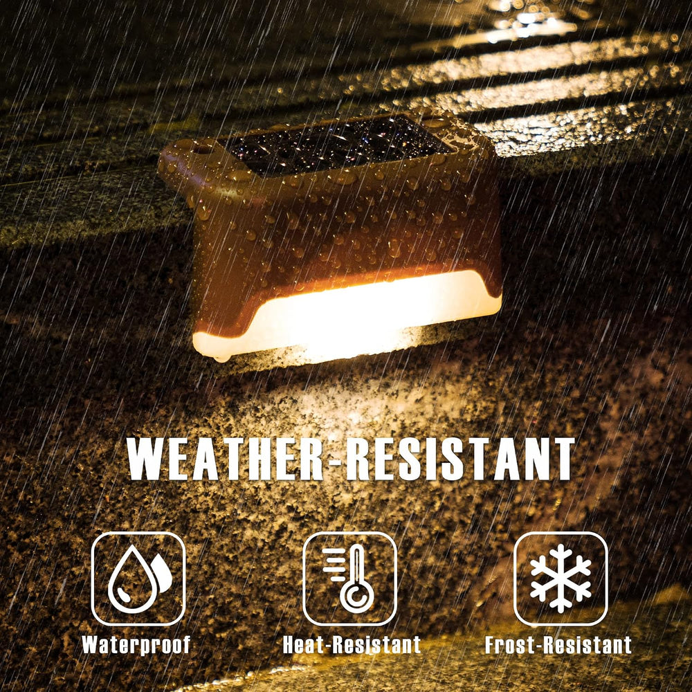 GIGALUMI Led Solar Deck Lights, 20 Pack Waterproof, Warm White
