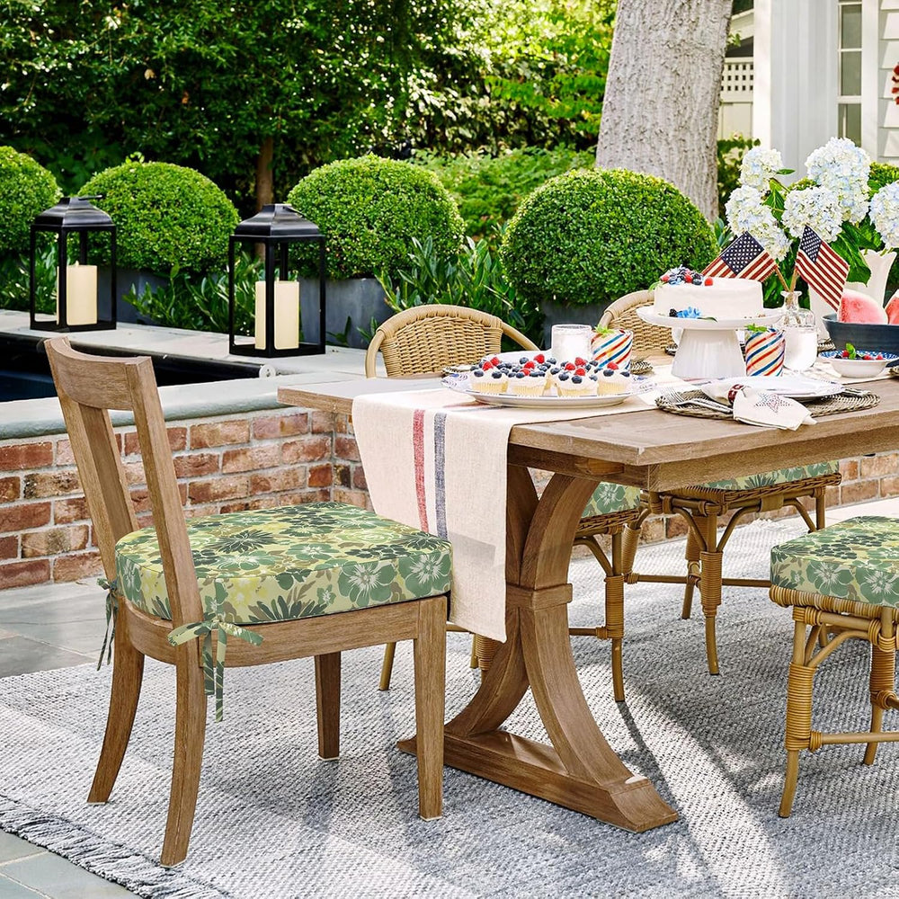 DYTXIII Outdoor Chair Cushions Set of 2, 19"x19"x2.5" Water Re...