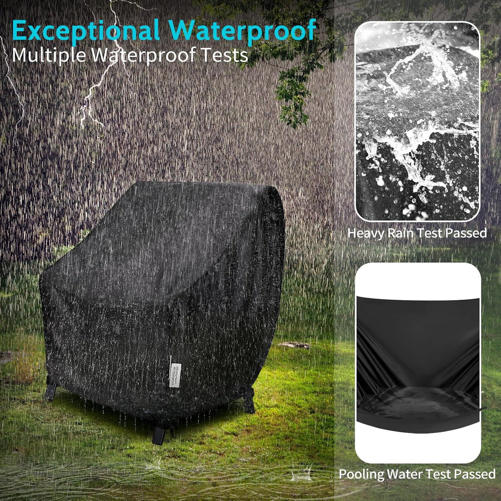 Patio Swivel Rocking Chair Covers Waterproof, Fit 35x37x38.5 in