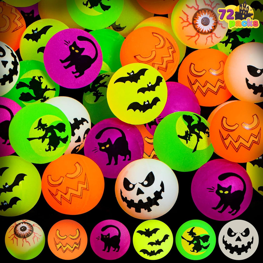 JOYIN 72 PCS Halloween Bouncy Balls, Glow in The Dark Bouncing Balls Eyeballs...