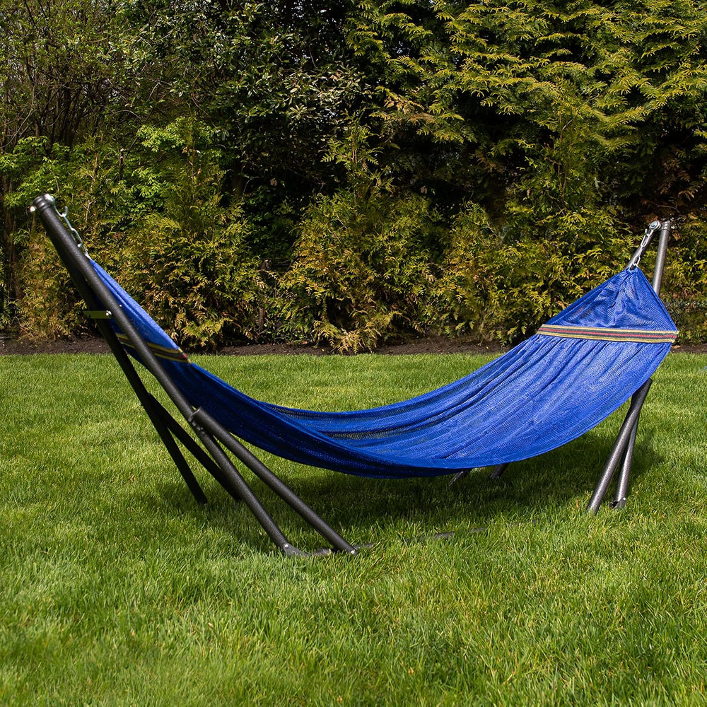 Best Home Fashion Portable Hammock with Collapsible Steel Stand, 600 lbs Capa...