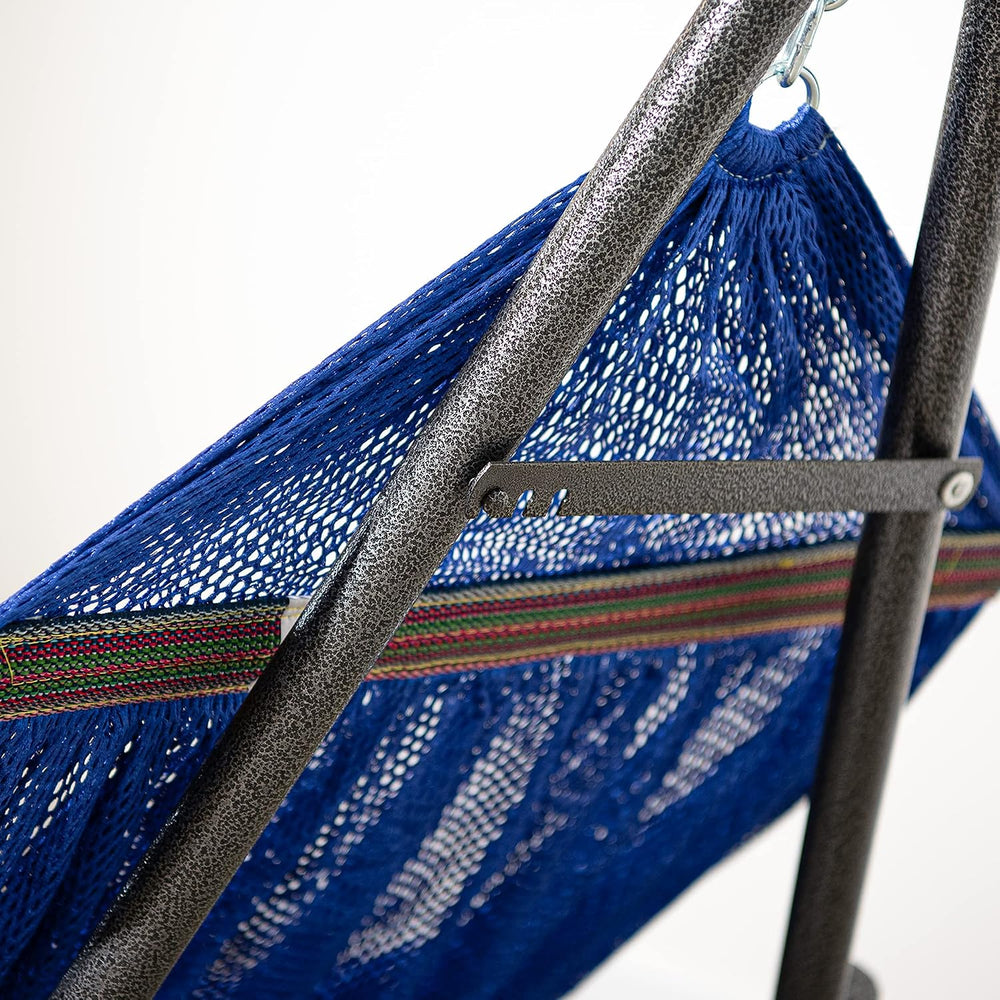 Best Home Fashion Portable Hammock with Collapsible Steel Stand, 600 lbs Capa...