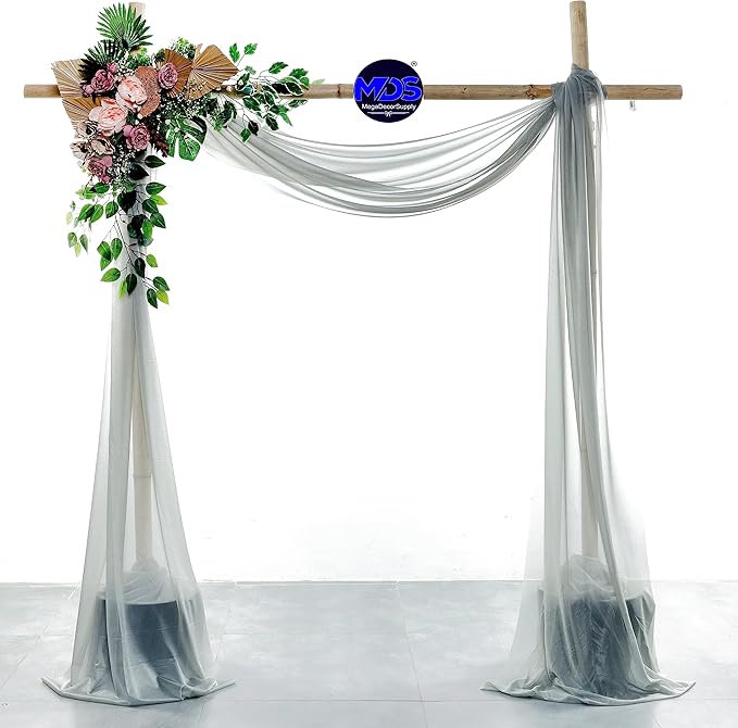 MDS Halloween Chiffon Draping Fabric - 2 Panel, 30" Wide x 40ft Long - S...