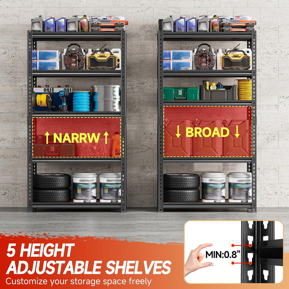 71.9" H Garage Shelves,Garage Storage Shelves Heavy Duty,Heavy Duty Gara...