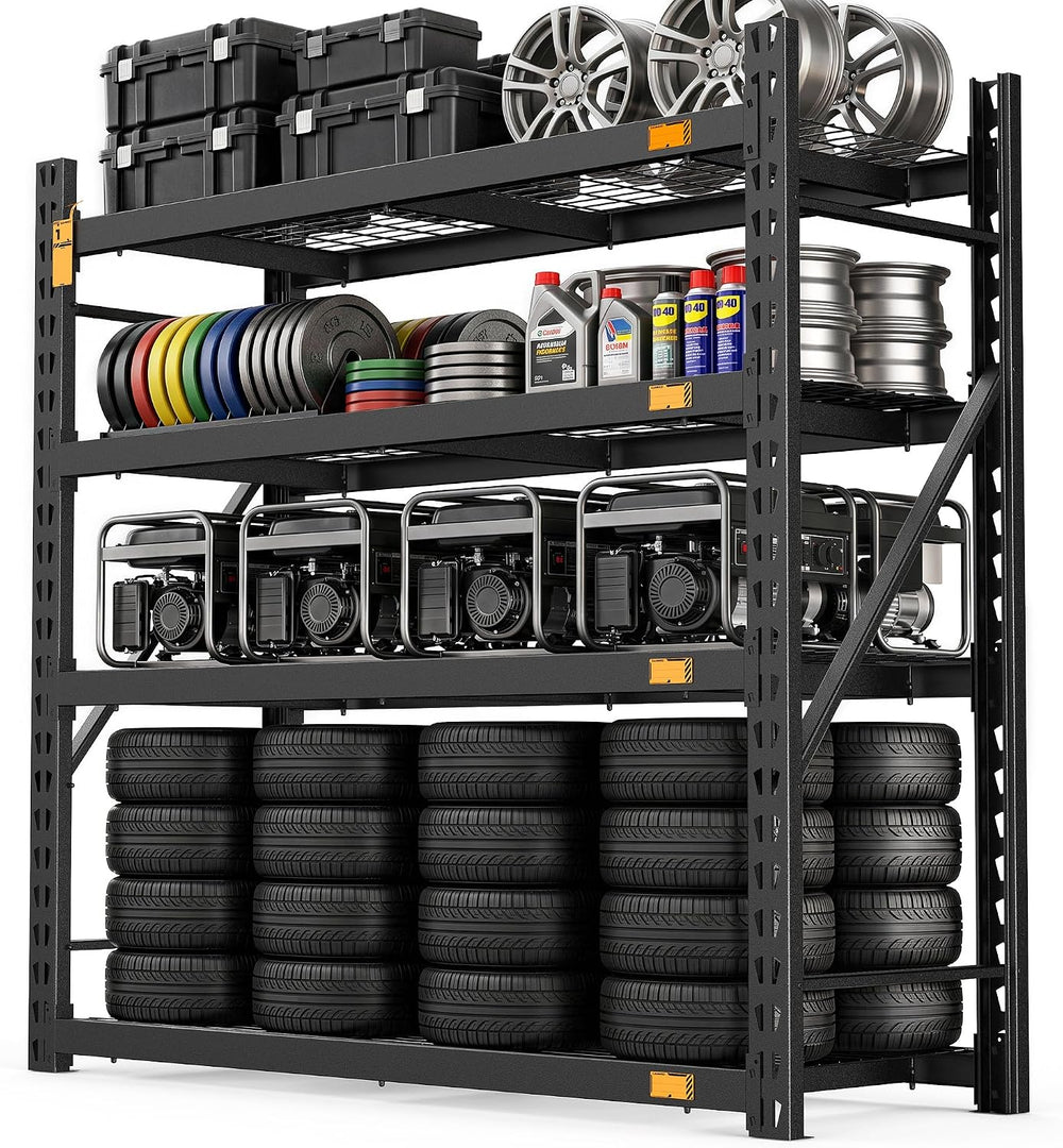 CAMMOO 6000LBS Heavy Duty Storage Shelves, 72''W x 24''D x 72...
