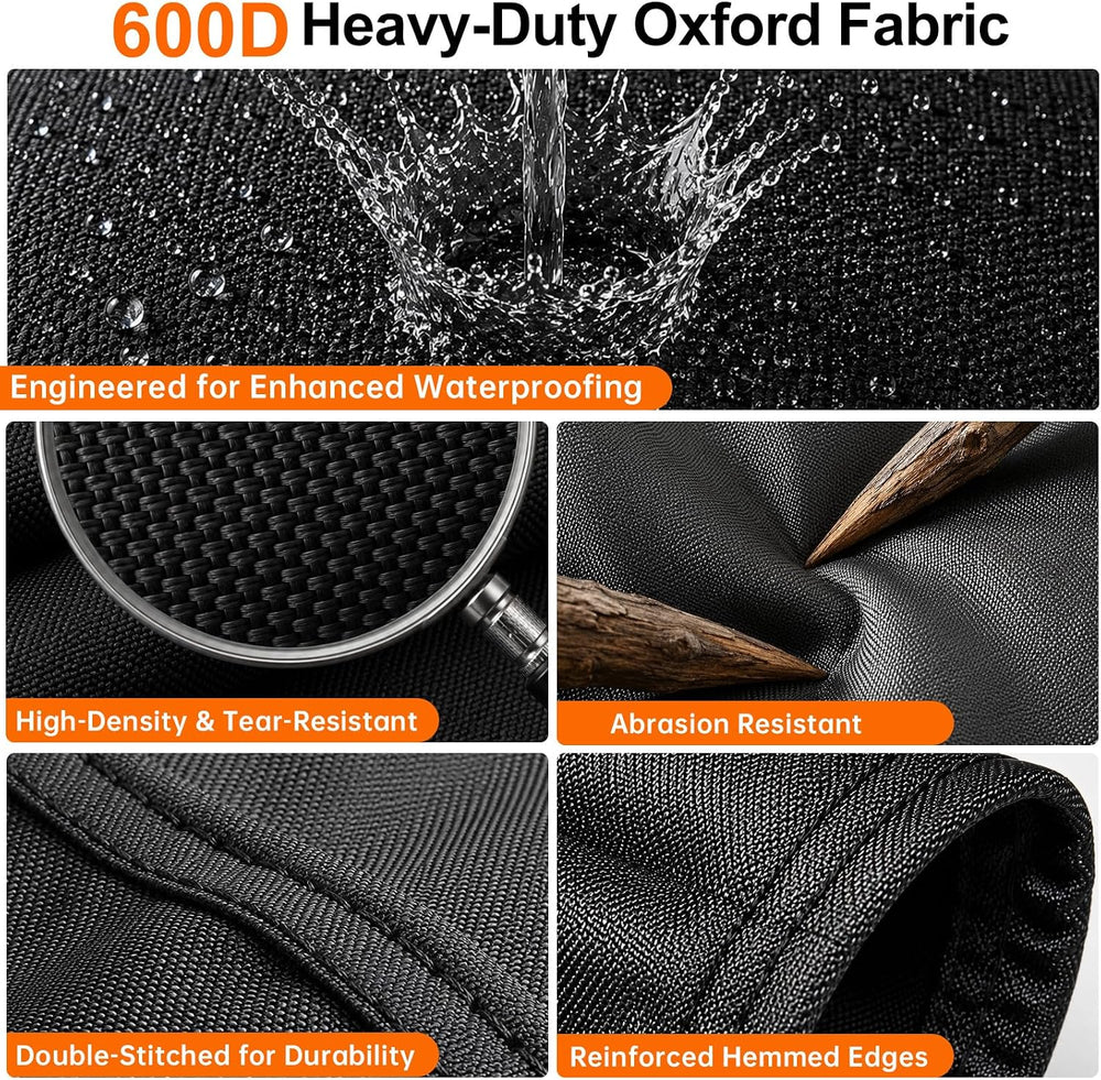 Patio Furniture Cover Waterproof for Winter - 98"Lx98"Wx28"H,S...