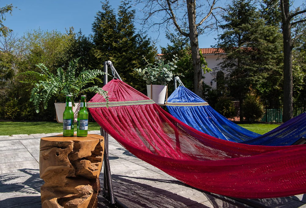 Best Home Fashion Portable Hammock with Collapsible Steel Stand, 600 lbs Capa...