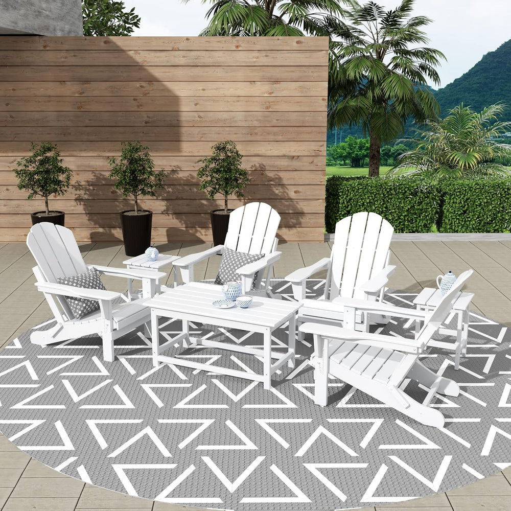 WestinTrends Malibu 3-Piece Set Outdoor Coffee and Side Table for Adirondack ...