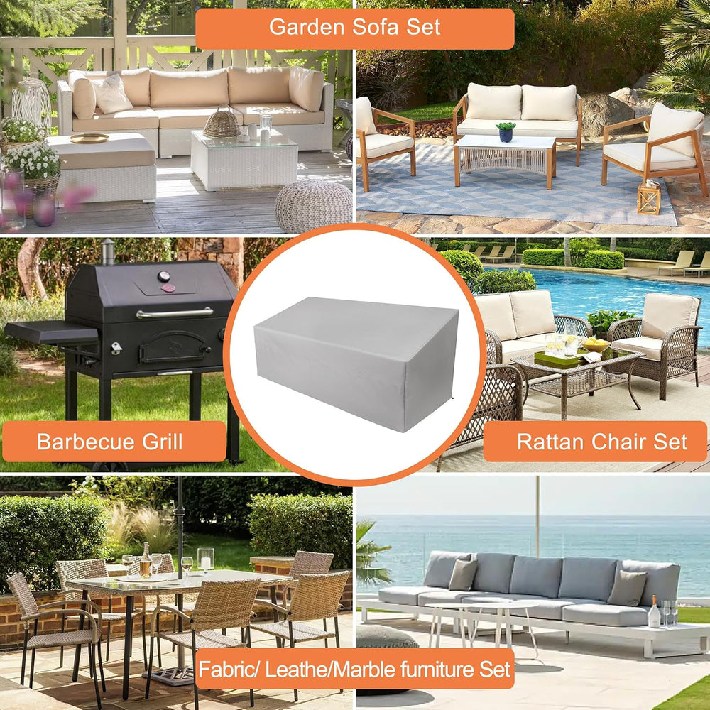 Patio Sofa Cover Waterproof, Heavy Duty 2 Seater Outdoor Bench Loveseat Cover...