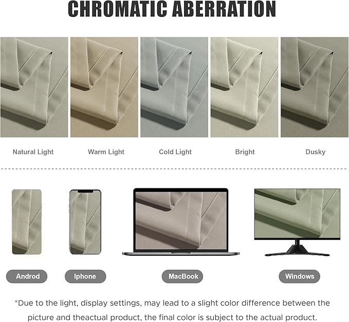 BONZER Outdoor Curtains for Patio Water Resistant Heavy Privacy Light Filteri...