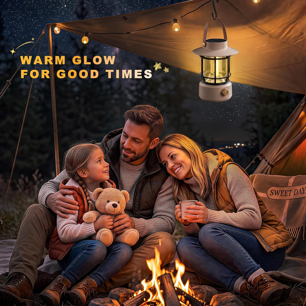 Solar Lanterns Outdoor Waterproof for Outages,Rechargeable Camping Lights