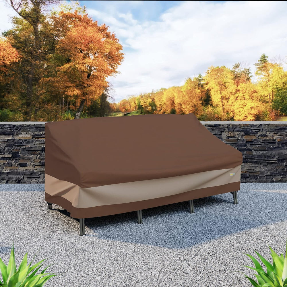 DUCKCOVERS Ultimate Waterproof Patio Sofa Cover, Outdoor Couch Cover with All...
