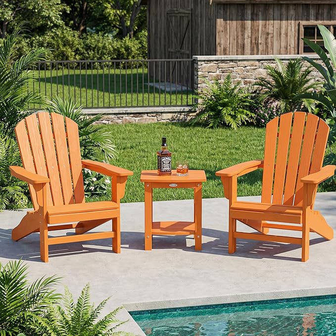 Y&M Outdoor Side Table, HIPS Adirondack Small Double Layer Table, Waterpr...