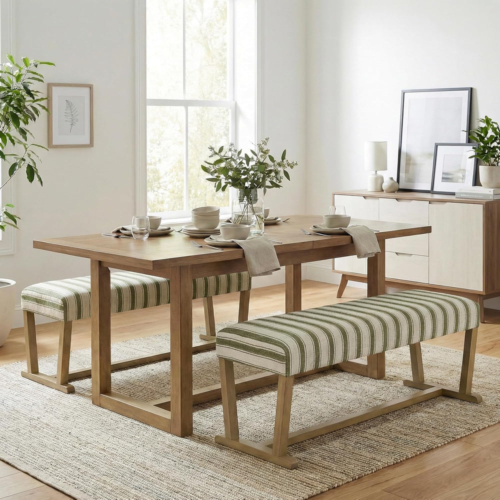 VKNOW 41.3'' Upholstered Entryway Bench, End of Bed Bench with Cushion