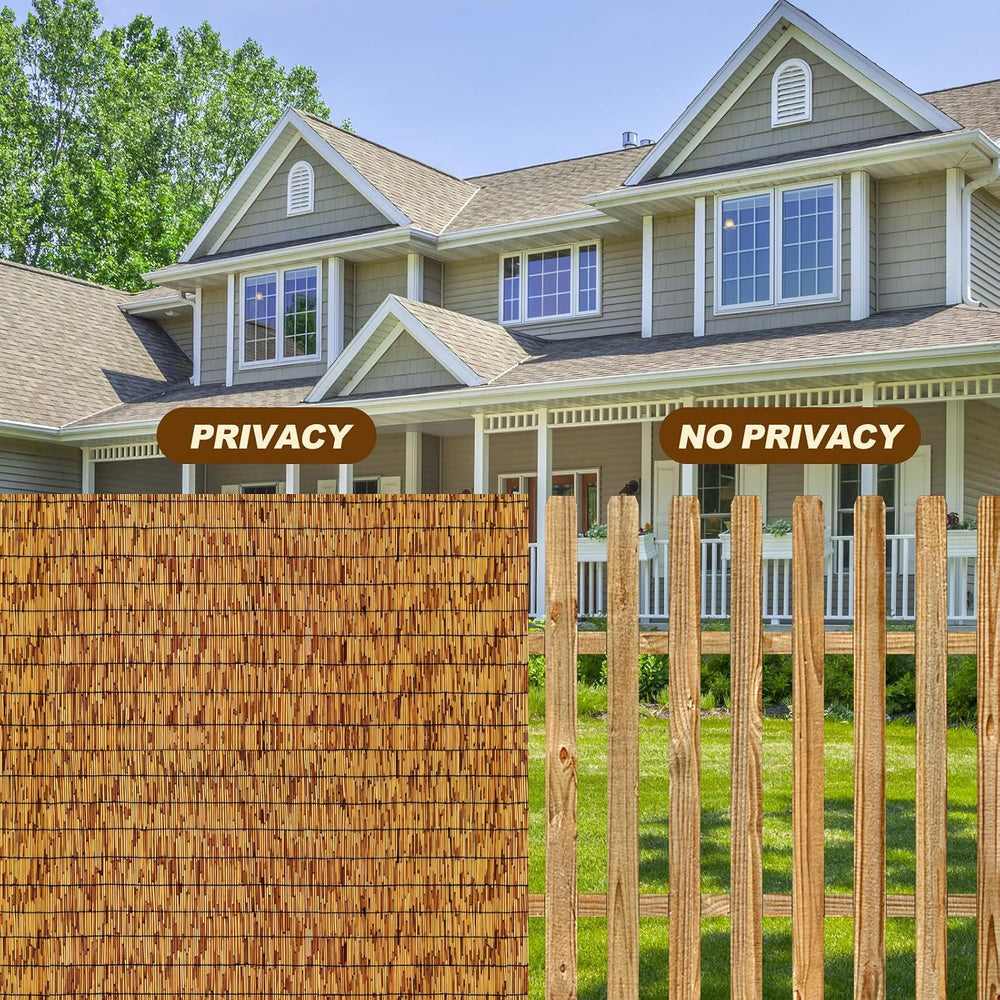 Reed Fencing Rolls,Patio Privacy Screen,Decorative Bamboo Fence Rolls for Pat...
