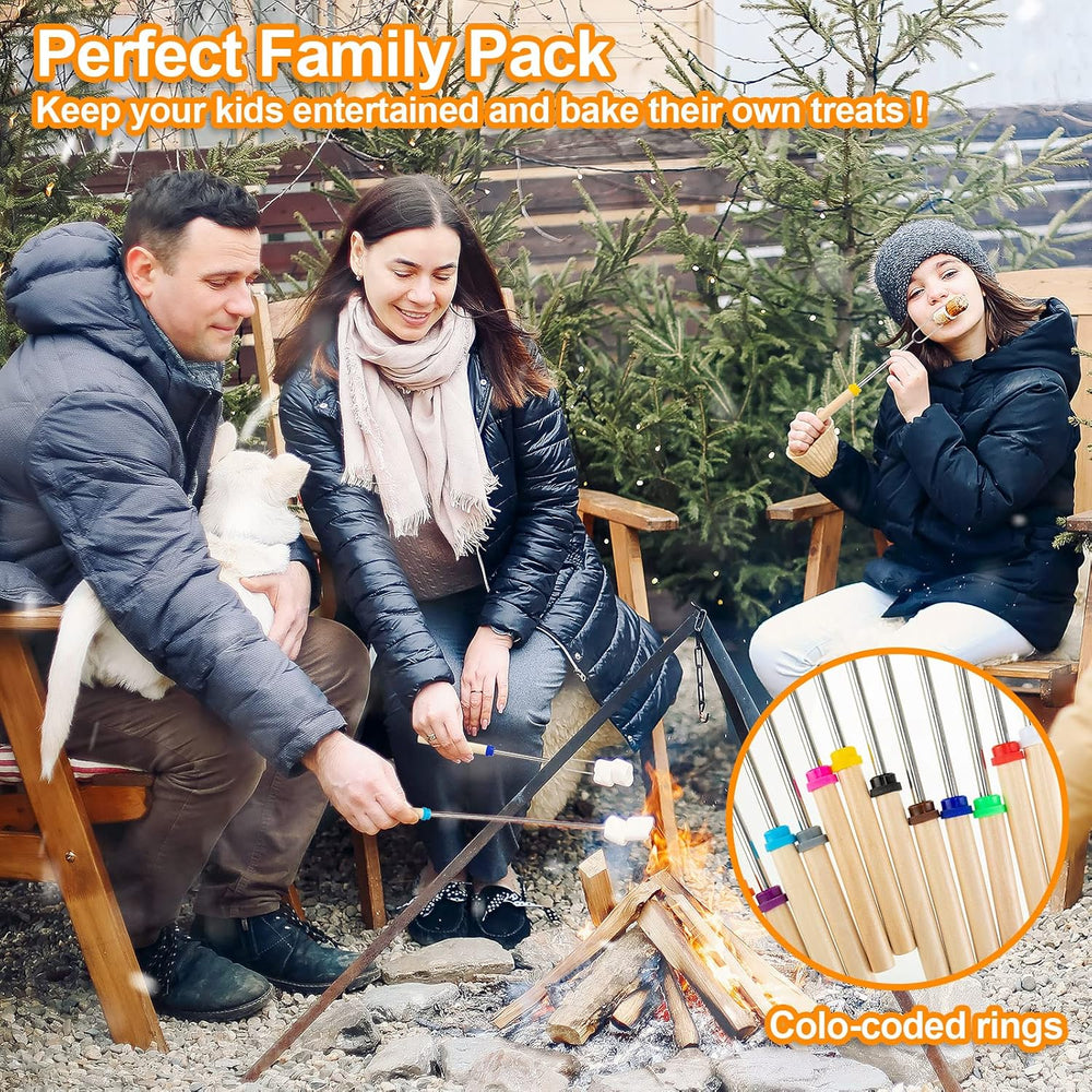 Eccliy 36 Pcs Roasting Sticks Campfire Smores Skewers for Fire 32 Inch Long E...