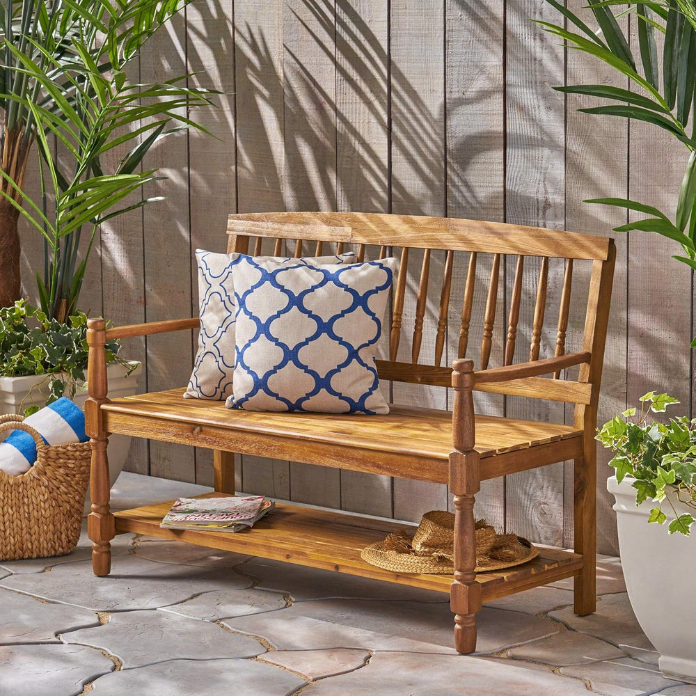 Great Deal Furniture Christopher Knight Home Cody Outdoor Acacia Wood Bench w...