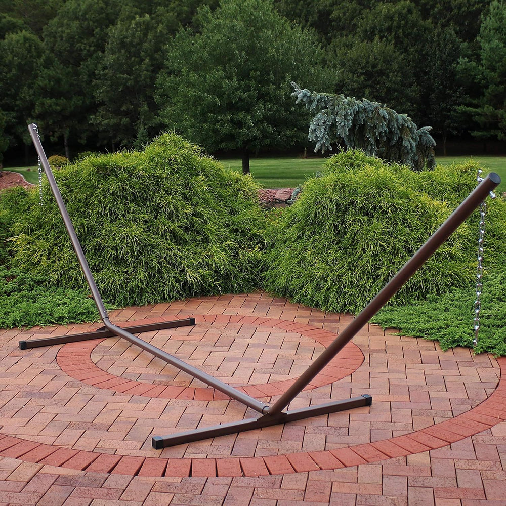Sunnydaze Heavy-Duty Hammock Stand for Outside, Bronze, Easy Assembly