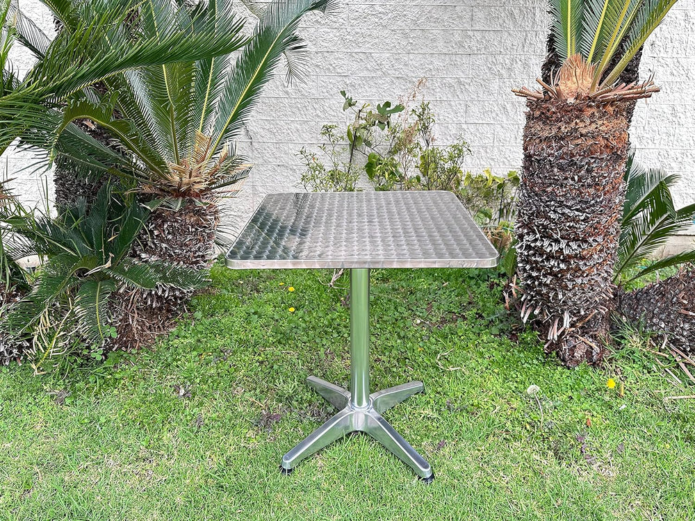 BTEXPERT Set of 2, Indoor Outdoor 23.75" Square Restaurant Table for Pat...