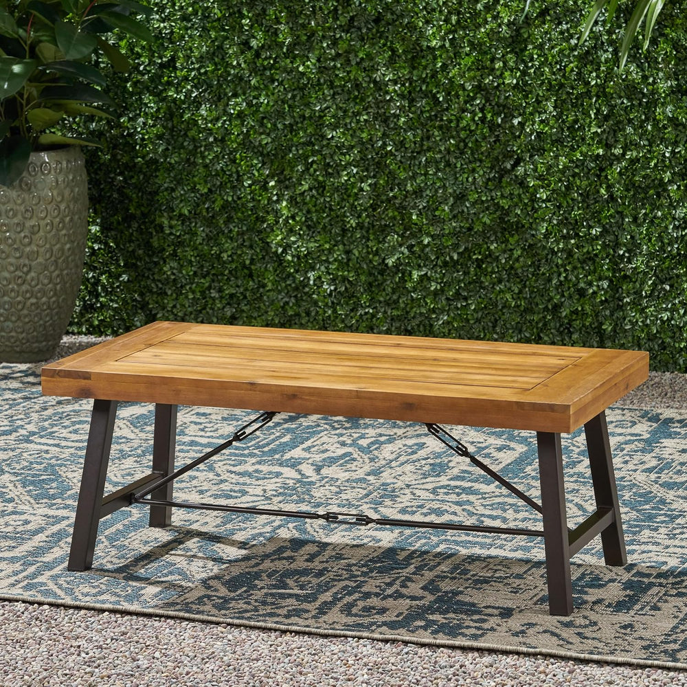 Christopher Knight Home Catriona Outdoor Acacia Wood Coffee Table, Teak Finis...