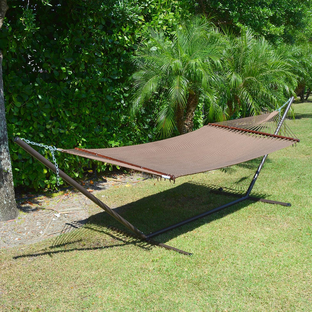 Metal Tribeam Hammock Stand Mocha